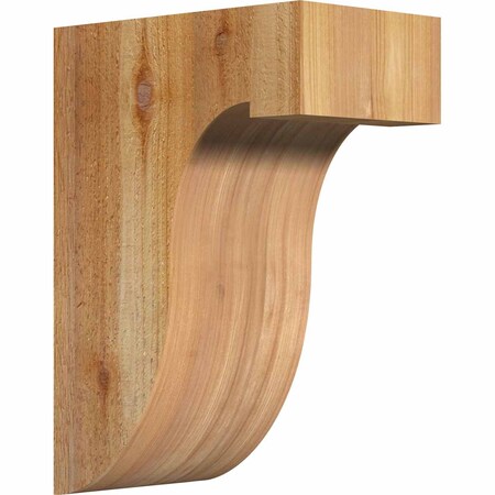 Ekena Millwork Del Monte Rough Sawn Corbel, Western Red Cedar, 6"W x 10"D x 14"H COR06X10X14DEL00RWR